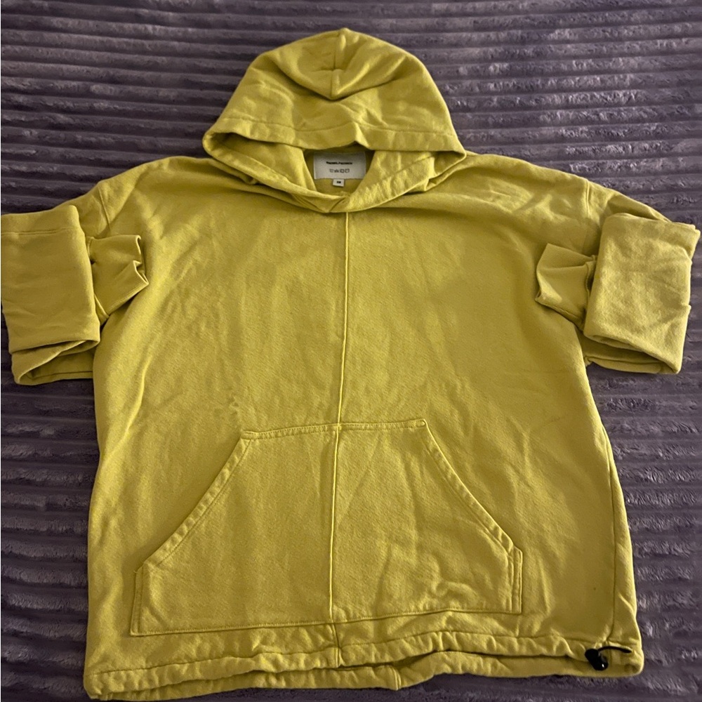 Men's Yellow Hooded Sweater